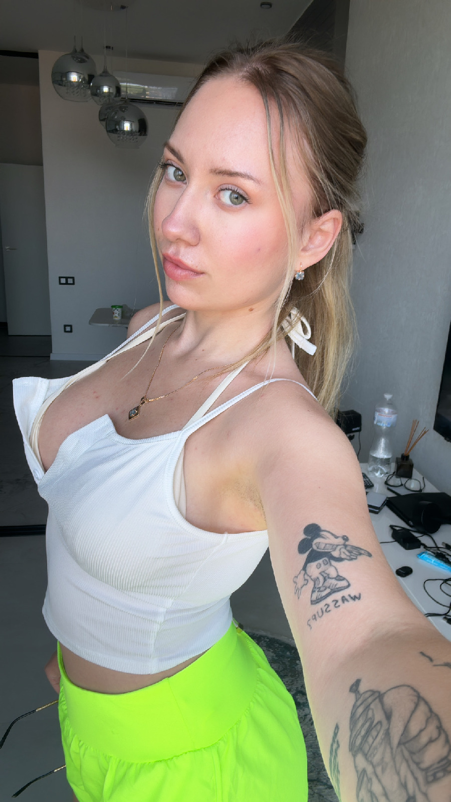 KateV in her underwear in Donetsk