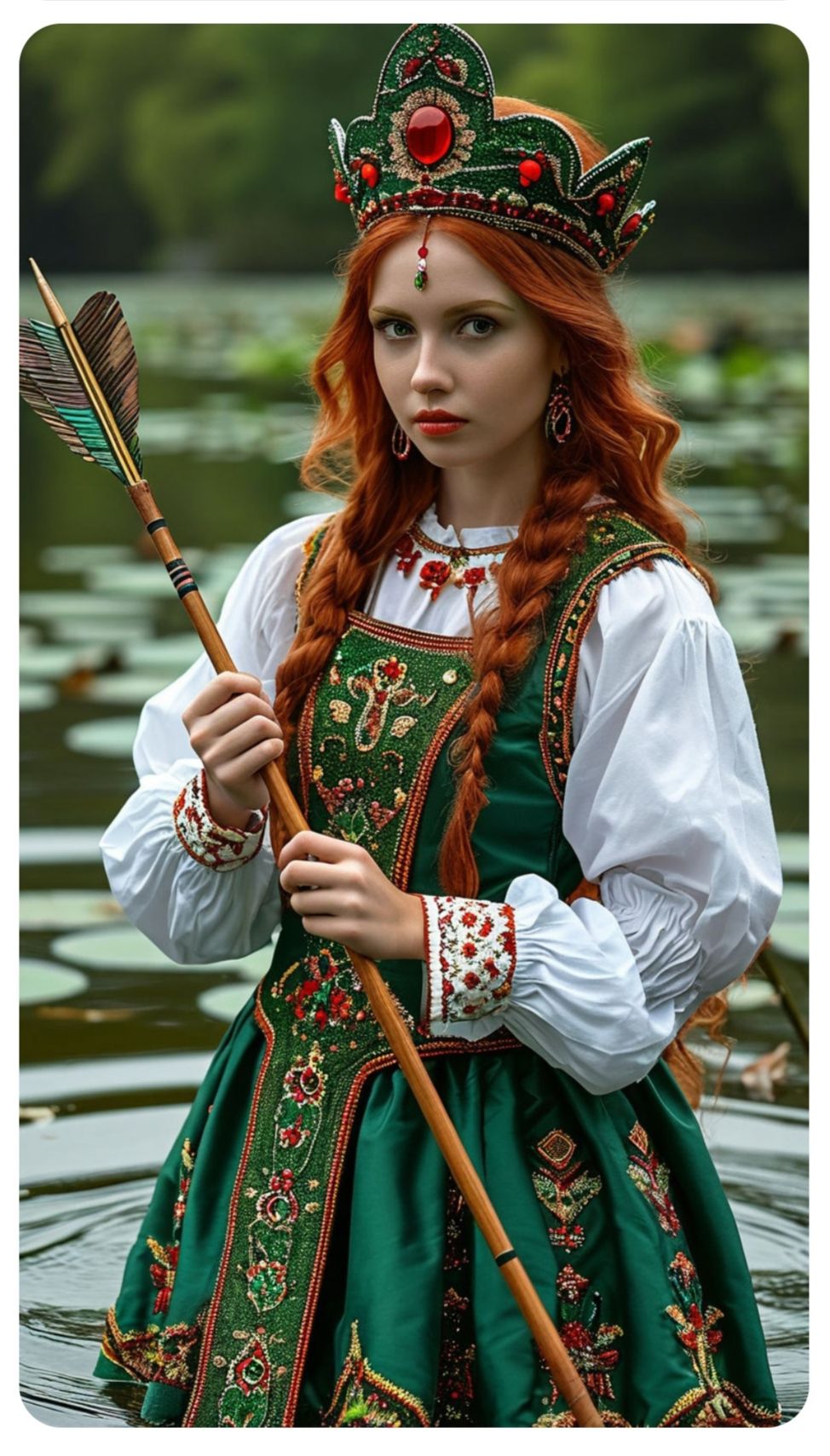 Nude girl Girls in Slavic costumes in Donetsk